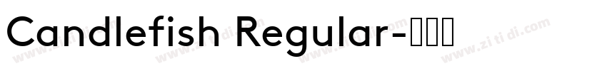 Candlefish Regular字体转换